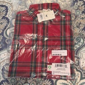 Boys Red Plaid Shirt